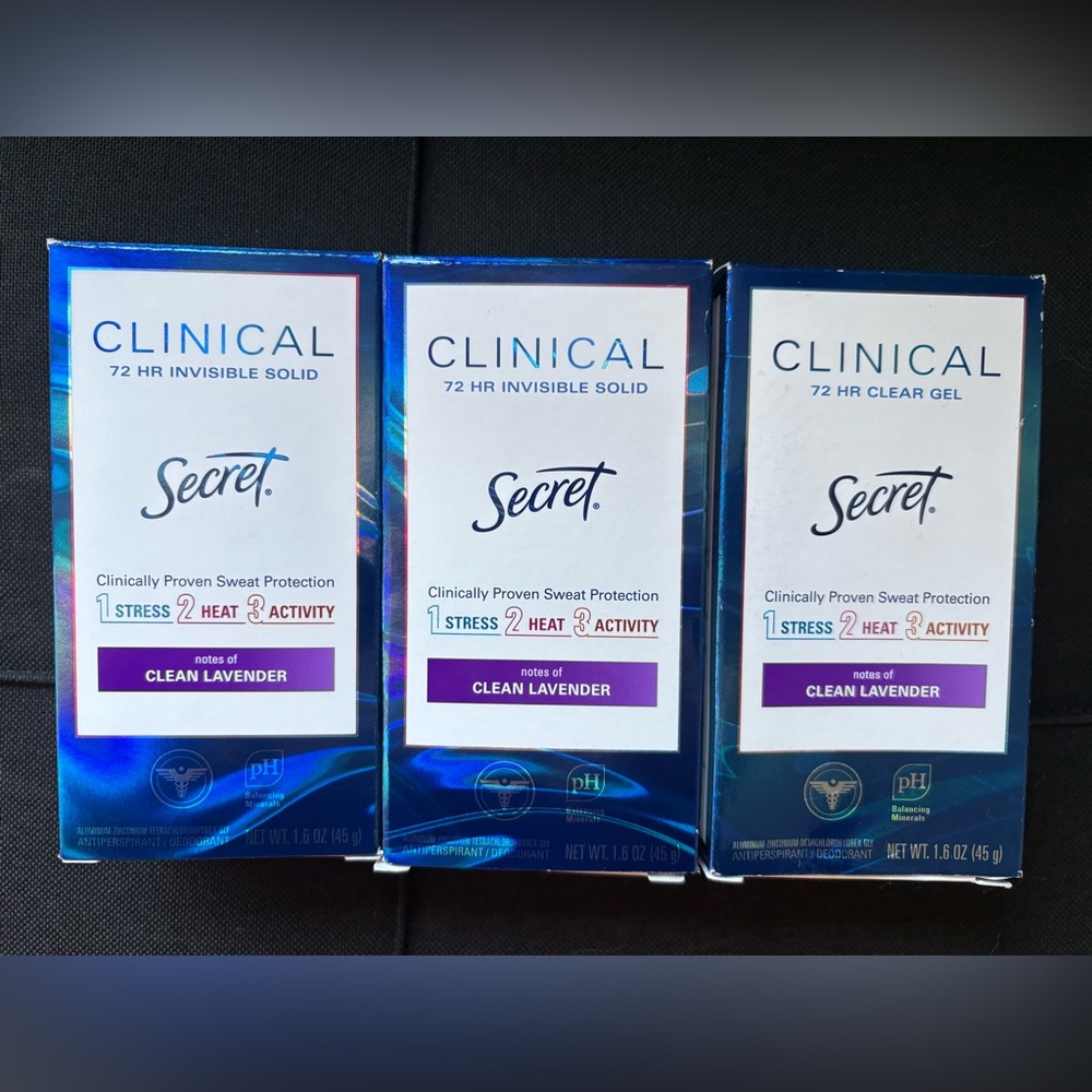 SECRET CLINICAL DEODORANT 3ct BUNDLE